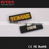 Digital Blue Rechargeable Battery Backup Mini LED Display / LED Name Badge / LED Name Card thumbnail-5