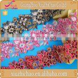 T0447-1 Fashion Design Embroidery Sequins Border Lace Trimming for Wedding Dress thumbnail-5