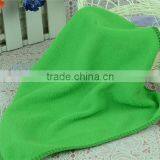 30 X 30 cm Plain Green Microfiber Polyester Square Cleaning Cloth