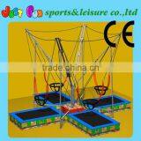 Hot Sale 4 Beds Bungee Cord Trampoline for Children and Adults