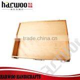 Vintage Single Wooden Wine Box,unfinished Wood Gift Boxes,carved Wood Cock Box thumbnail-3