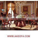 Traditional Wood Carved Dining Set,antique Wooden Dining Room Quality Choice thumbnail-1