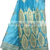 Fashion Trending Beautiful Purple Color African Voile Velvet Lace Fabrics for Sale thumbnail-2