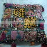 Cotton Patchwork Cushion Covers Puffs Ottoman-27