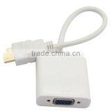 2015 Wholesale With Stereo Audio Support Male HDMI to Female VGA Cable Adaper