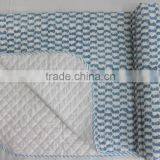 Hand Quilted Cotton Crib Size Quilt/Blanket Hand Block Printed Baby Quilt Kids Bedding thumbnail-2