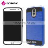 Hybrid Slim Brushed Metallic Low Price China Mobile Phone Accessories for Motorola Moto G4 PLUS Fundas Para Celular Quality Choice