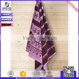 Neon Green Violet Jacquard Hotel Bath Towels