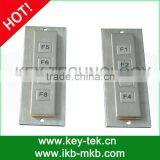 5 keys industrial metal bank function keypad