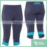 Cheap Fitness Wear Female Workout Ative Shiny Fitness Capri Pants thumbnail-1