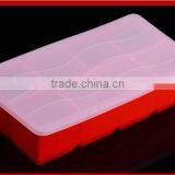 8 Cavity Whiskey King Square Silicone Ice Cube Tray With Lid thumbnail-2