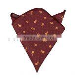Custom Red Dash Pocket Square in Cotton thumbnail-2
