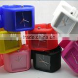 Fashion sport silicone rubber Wide bands Wrist watch customized logo printing