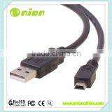 New 3 Ft USB 2.0 Type A Male To Mini B 5 Pin Male Camera Cellphone Data Cable thumbnail-1
