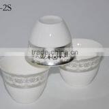 2016 New Decorative Design White Ceramics Golden Coffee Cup Set thumbnail-2