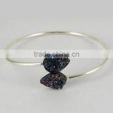 Lavender Secret !! Druzy 925 Sterling Silver Bracelet, Beautiful Silver Jewellery, Fresh Silver Jewellery thumbnail-2