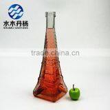 Eiffel Tower Decorative Glass Bottle for Wedding/wishing/gift