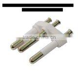 4.8mm 3 Pin Brazil Plug With Insulation