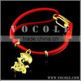 Gold Monkey Pendant Animal Design Red String Bracelet 2016 Hot Sell thumbnail-1