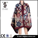 2016 factory custom made lady acrylic winter wraps and shawls