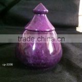 Purple Marble Candy Pot