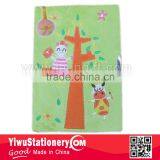 Supersoft Fabric Tree Embroidered Notebook