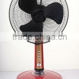 rechargeable fan with 16"oscillating 3-speed table fan 2015