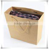 Brown Paper Bag Luxury Shopping Paper Bag For Cloth Foldable Packaging Box thumbnail-5