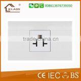 2015 European Style Schuko Electrical Socket IP20 Mechanism, 118-KA3 White thumbnail-3