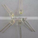 High Power 0.25w 0.5w White Led 5mm Straw Hat (CE&RoHS)