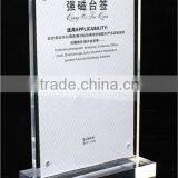 High Quality Desktop a5 Size Acrylic Menu Holder With Magnet for Restaurant