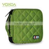 Green Color 32 Capacity 230D Space Twill PVC Fabric DVD Case CD Holder Personalized cd Case Multi Disc Dvd Cases