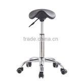 Triumph Boss Caressoft Plus Drafting Stool With Back Cushion / Chrome-finished Adjustable Stool Upholstered thumbnail-5