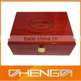 Hot!!! Customized Made-in-China Elegant Glossy Red Lacquer Logo Printing VIP Tea Gift Box(ZDW13-T026) thumbnail-1