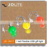 1Led Multi-colors Flexible Bed Reading Usb Light thumbnail-1