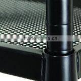 4 Tier Black Mesh Metal Storage Rack Book Shelf thumbnail-2