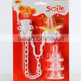 3PK Food Grade Baby Food Feeder With Pink Animal Pacifier thumbnail-1