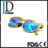 2016 Yellow Carbon Fiber Glasses Ultra-light Polarized Sun Glasses thumbnail-2