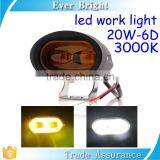 High Quality 6D Optical Len Work Led Light 1800 Lumens 3000K 20W Led Flood Lighting