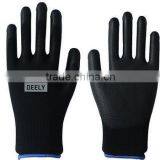 13 Gauge Nylon Polyester Softtextile Nitrile Coated on Palm Fingers Construction Working Gloves thumbnail-1