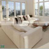 Luxury PVC Door for Living Room, Double Clear Glass