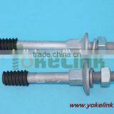 High Strength Carbon Steel I'' Structural Electrical Crossarm Wood Crossarm Insulator Pin for Cable Hardware thumbnail-4