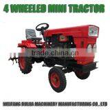 China Machinery Supplier 4wd Diesel Mini Tractor for Sale! 12hp Single Cylinder Four Wheeled Tractor With Farming Tools! thumbnail-2