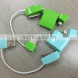 colorful handbag data line,mobile line charger for iphone for samsung etc.