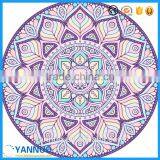 Custom Large Round Donut Beach Towel Printed Cotton Sunscreen Shawl Beach Mat thumbnail-3