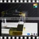 High Transparent Acrylic Coffee Table Frames PMMA Side Table 2 Layers Table With Metal From China Manufacturer thumbnail-4