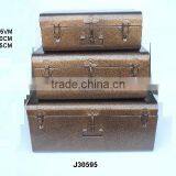 Iron Storage Trunks With in Antique Brass Powder Coating thumbnail-1