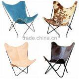 China Factory Modern Leisure Metal Base Canvas Cover Living Room Butterfly Chairs thumbnail-6