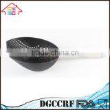 NBRSC Black Nylon Large Scoop Colander Vegetable Pasta Heat Resistant Strainer With Stainless Steel Handle thumbnail-2