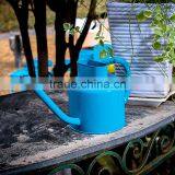 Round Galvanized Metal Antiqued Watering Can thumbnail-2